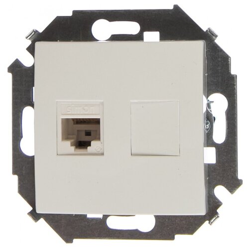 Компьютерная розетка Simon RJ45 кат.5e AMP, белый 1591551-030 16102520