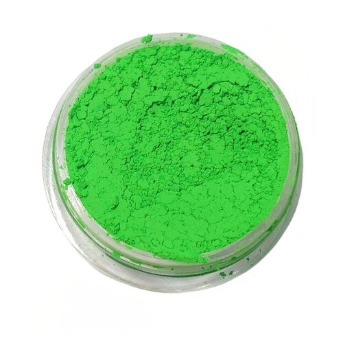 Зеленый флуоресцентный пигмент 50г (сухой порошок) яркий