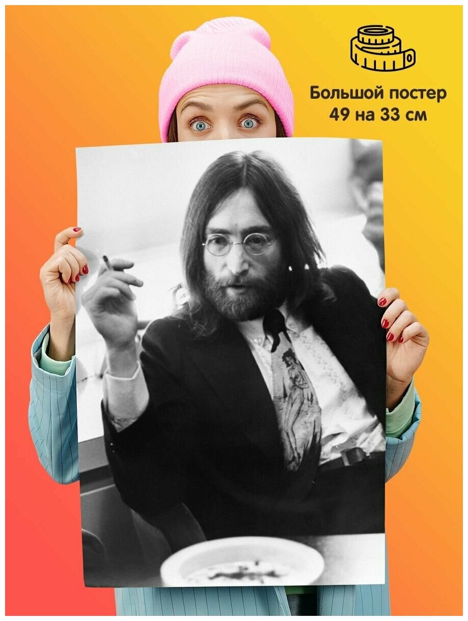 Постер плакат The Beatles Битлз Джон Леннон