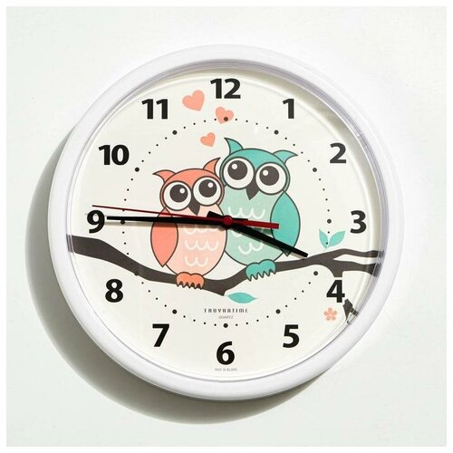 Часы настенные серия Детские Совушки d-225 см 1088₽