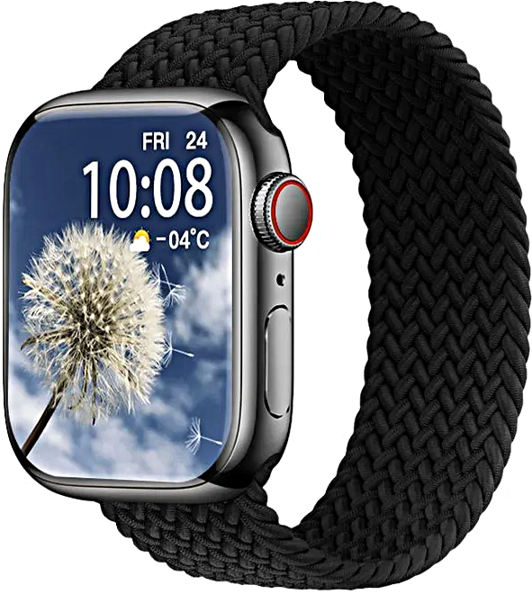 Умные часы HW9 PRO MAX Smart Watch AMOLED 2.2, iOS, Android, 3 Ремешка, Голосовой помощник, Bluetooth, Черный, WinStreak