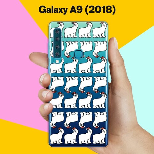 Силиконовый чехол на Samsung Galaxy A9 (2018) Белые медведи / для Самсунг Галакси А9 2018