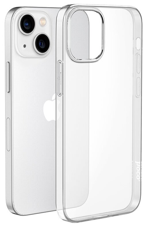 Чехол силиконовый для iPhone 14, Light series TPU, HOCO, прозрачный