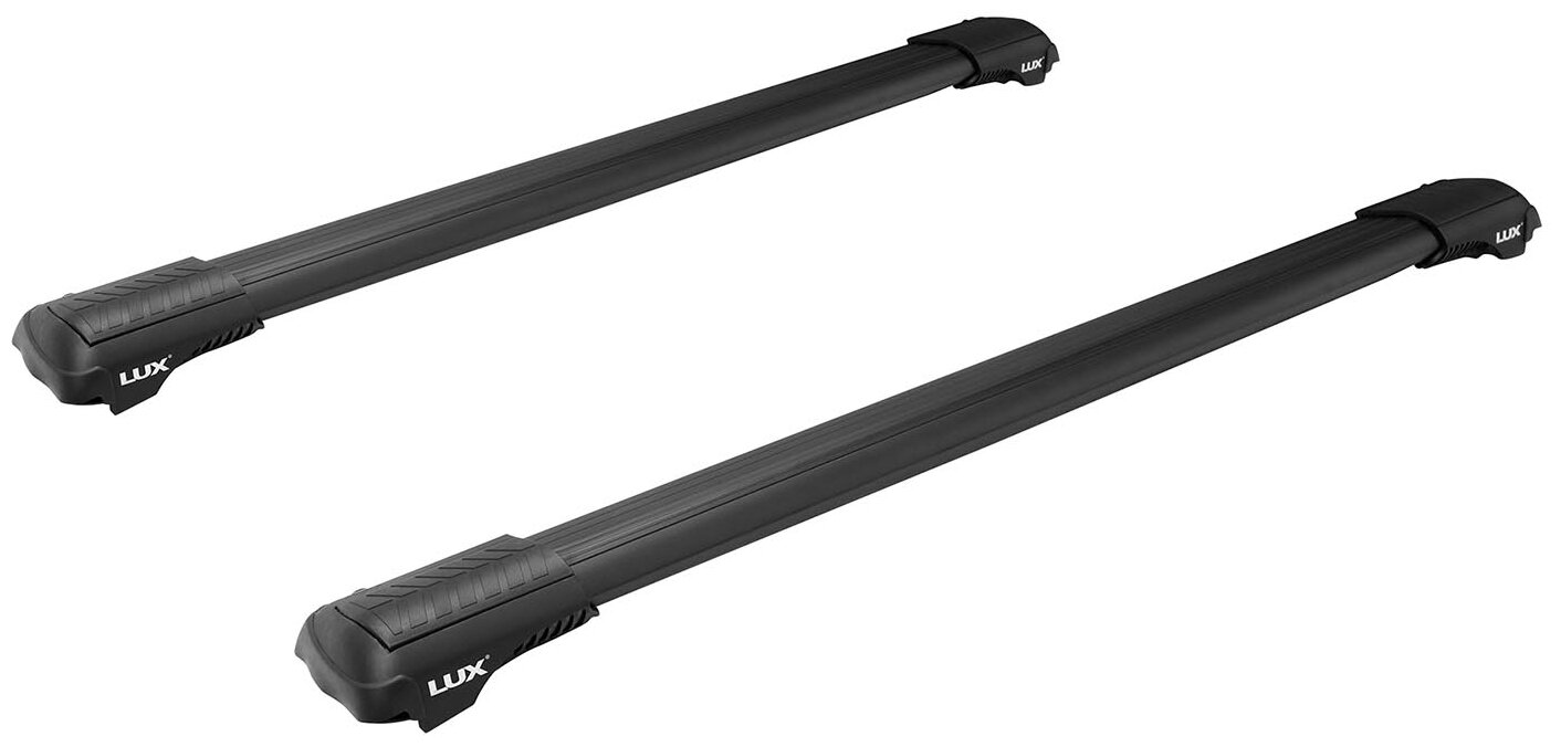 Багажник на крышу LUX HUNTER L56-B для ACURA MDX внедорожник 2007-2014 классические рейлинги на рейлинги с просветом чёрный