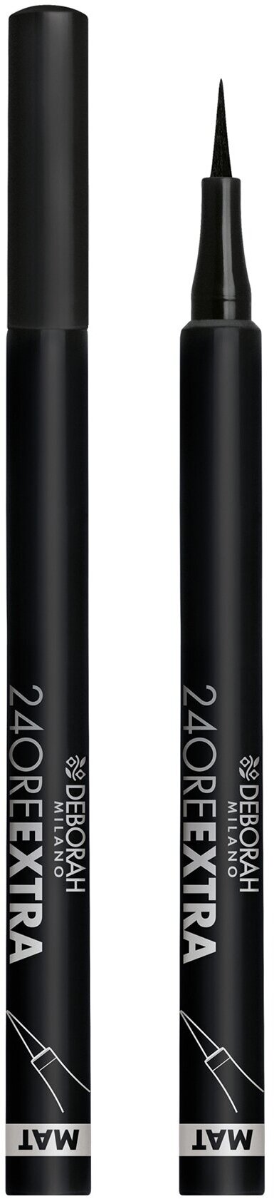 DEBORAH MILANO Подводка для век матовая Eyeliner Pen 24 Ore Extra Mat, 1,5 г, Черный