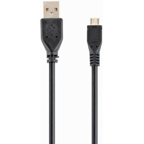 Filum Кабель USB 2.0, 1.8 м, черный, 2A, разъемы: USB A male- USB micro B male, пакет. (FL-C-U2-AM-microBM-1.8M) (956703)