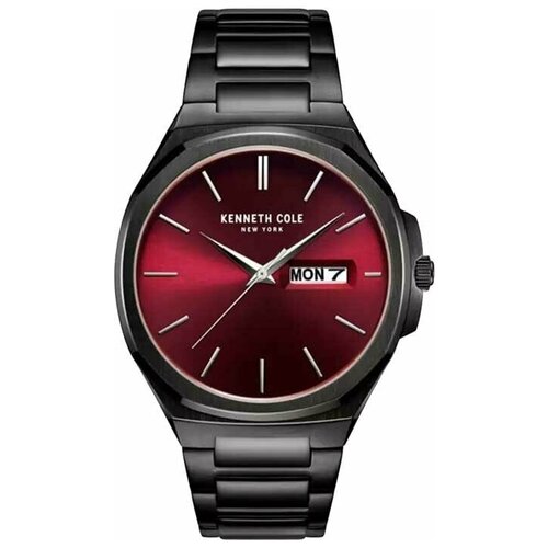 Наручные часы KENNETH COLE Dress Sport, черный, красный наручные часы kenneth cole dress sport черный серебряный