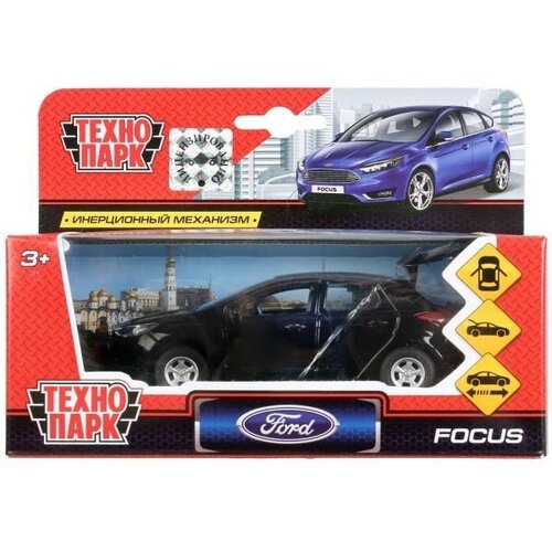 Модель SB-17-81-FF1-WB Ford Focus хэтчбек черный Технопарк в коробке модель sb 18 22 lp bu wb lada priora хэтчбек синий технопарк в коробке