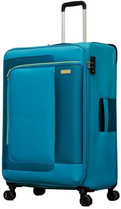 Чемодан American Tourister, размер L, бирюзовый