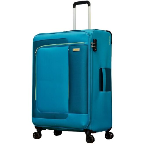 Чемодан American Tourister, размер M, бирюзовый