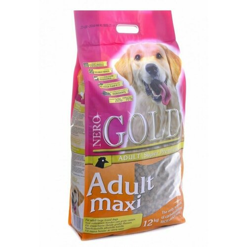 Сухой корм Nero Gold super premium для взрослых собак крупных пород (Adult Maxi 26/16)