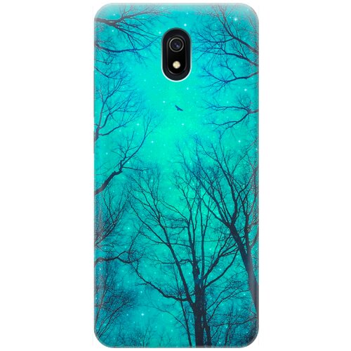 фото Re:pa накладка transparent для xiaomi redmi 8a с принтом "голубое небо в ветках"