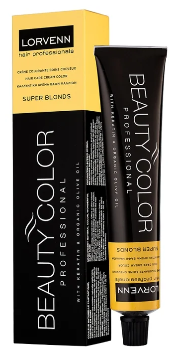 LORVENN крем-краска Beauty Color Super Blonds, 1007 супер блонд песочно-бежевый