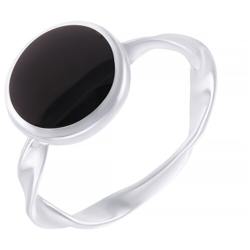 фото Element47 кольцо из серебра 925 пробы с ониксом 0036105323_ko_ox_wg, размер 17