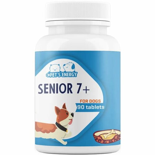 Витамины PET'S ENERGY Витамины для собак Senior 7+ , 90 таб. витамины для собак pets energy здоровое сердце 90таб