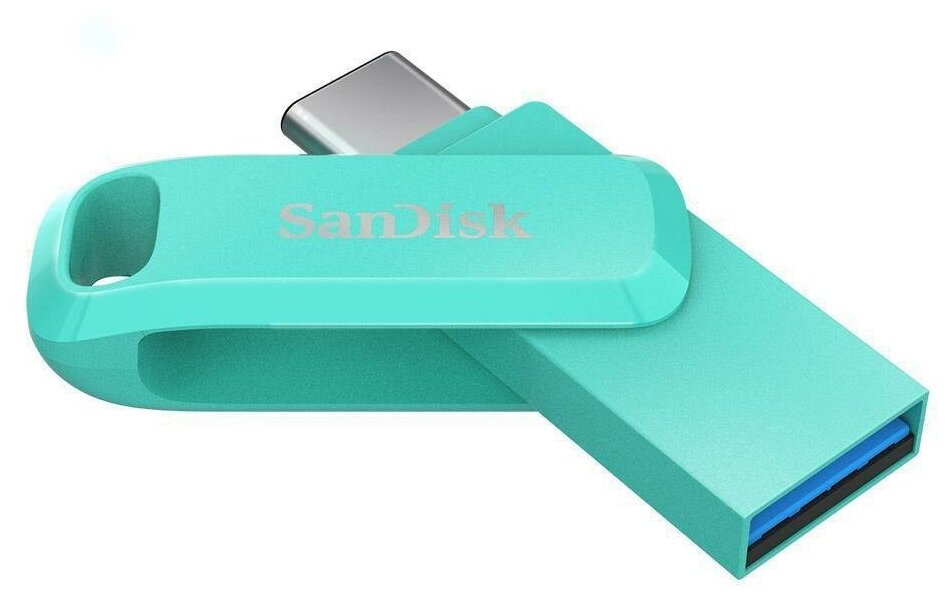 USB флешка Sandisk 64Gb Ultra Dual Drive Go green USB 3.1 gen 1/ USB Type-C 150 Mb/s