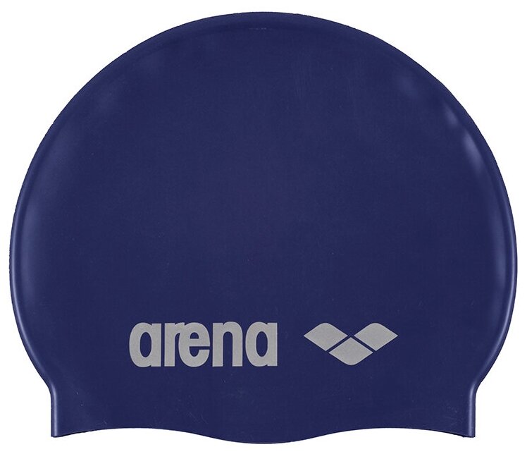 Шапочка для плавания Arena Classic Silicone, темно-синяя