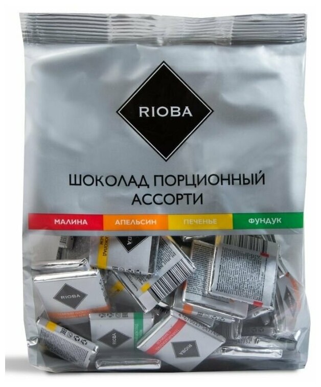 Подарочный набор Rioba (Кофе зерновой Gold 1 кг + Горячий шоколад 1 кг + Мини шоколад 500 гр) + шапка деда мороза В подарок! - фотография № 7