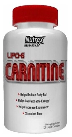 L-Carnitine (Л-карнитин) Nutrex Lipo-6 Carnitine 60 кап.