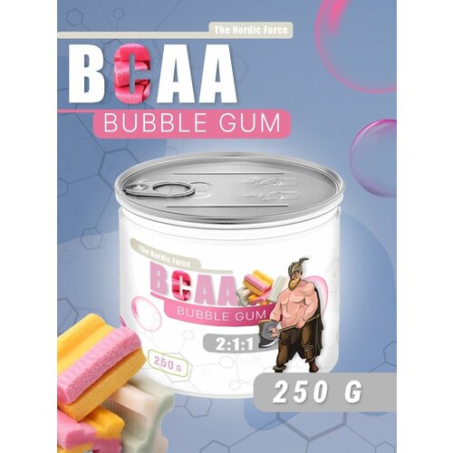 фото The nordic force bcaa 2:1:1 со вкусом бабл гам 250г