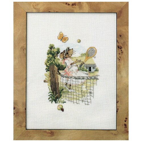 фото Набор для вышивания мышка играет в теннис 21 x 27 см 73-84258 oehlenschlager