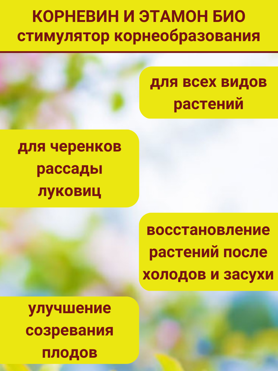 Комплект для рассады. Корневин Стимулятор образования и роста корней, 5 г. и Этамон био, 5 г. 1 упаковка - фотография № 4