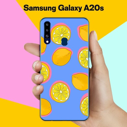 Силиконовый чехол на Samsung Galaxy A20s Лимоны / для Самсунг Галакси А20с силиконовый чёрный чехол для samsung galaxy a20s самсунг галакси а20с