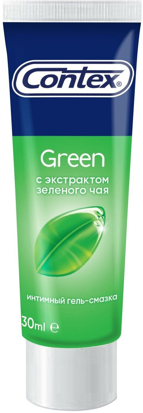 Гель-смазка Contex Green с экстрактом зеленого чая, 30 мл