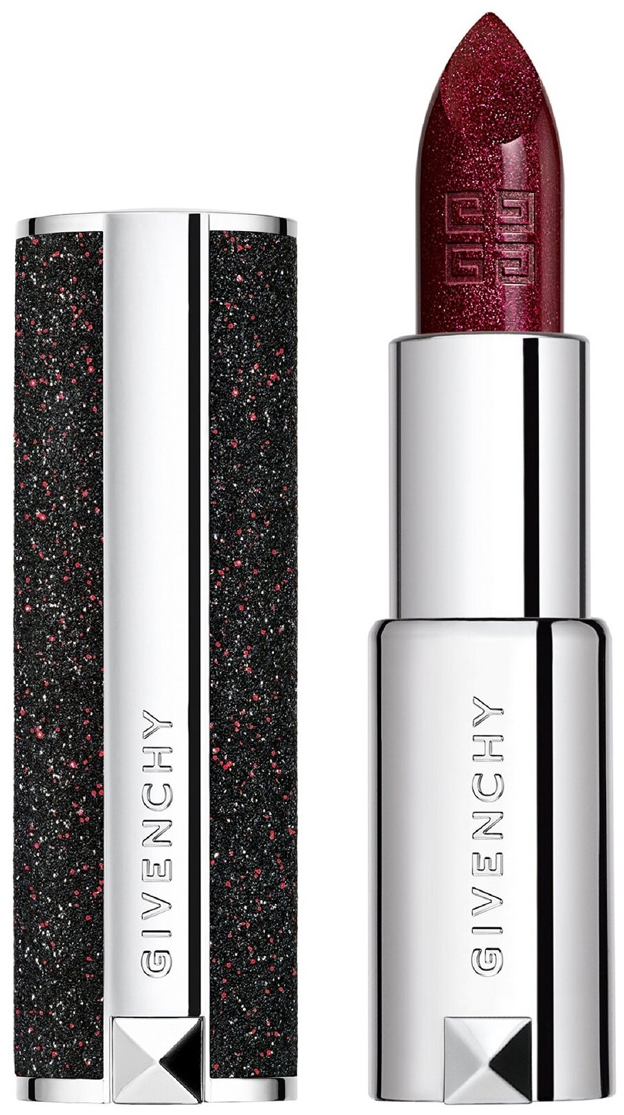 GIVENCHY Le Rouge Night Noir помада для губ мерцающая, оттенок 02 Night in Red