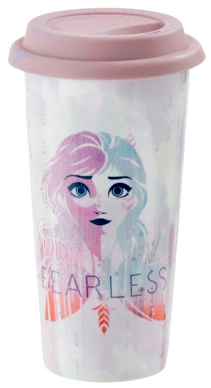 Кружка керамическая Funko Disney Frozen 2 Fearless Fearless Lidded Mug UT-FR06287 - фотография № 3