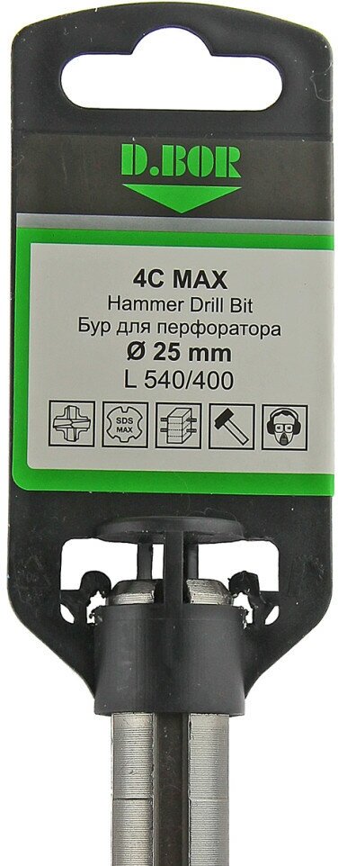 D.bor Бур SDS-max 4C MAX 25*400/540 4-cutting D-4MD25L0540 - фотография № 13