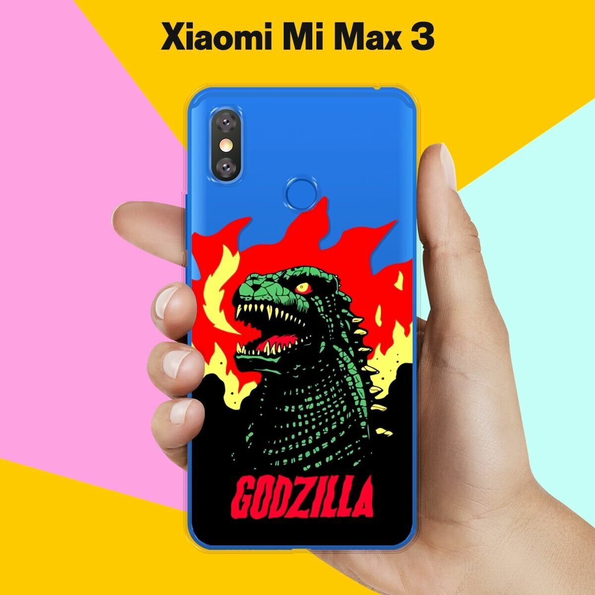 Силиконовый чехол на Xiaomi Mi Max 3 Огонь / для Сяоми Ми Макс 3