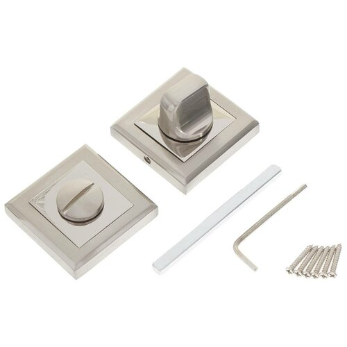 Завертка квадратная CORDI WC17D белый никель