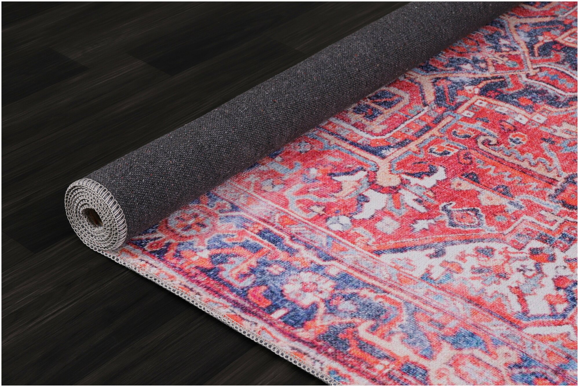 Ковер для гостинной, для веранды, ковер турецкий, килим, DivaHome, 0.4X0.6 м , односторонний с оригинальным орнаментом - фотография № 6