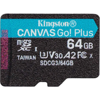 Карта памяти microSDXC Kingston 64 ГБ, 170 МБ/с