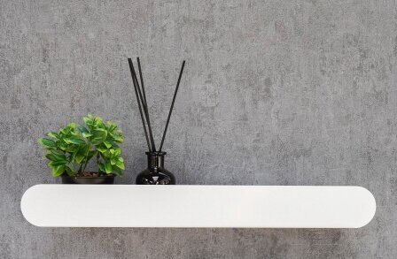 фото Полка металлическая для ванной в стиле лофт HANNA 50,0х10,5. 1 полка.