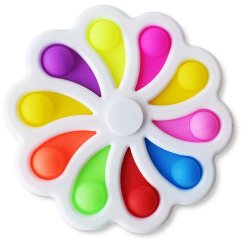 Игрушка-антистресс Simple Dimple Spinner / Симпл Димпл Спиннер, белый