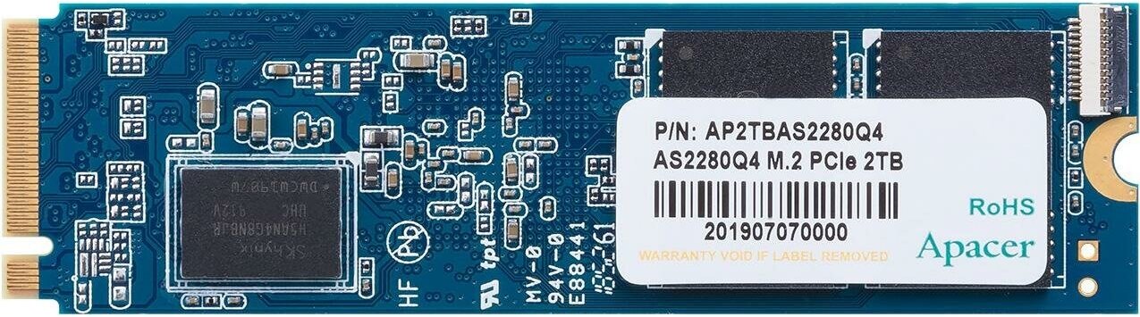 Накопитель SSD M.2 2280 Apacer AS2280Q4 2TB PCIe Gen4x4 with NVMe 3D TLC 5000/4400MHz IOPS 750K MTBF 1.5M 1.8DWPD RTL - фото №6