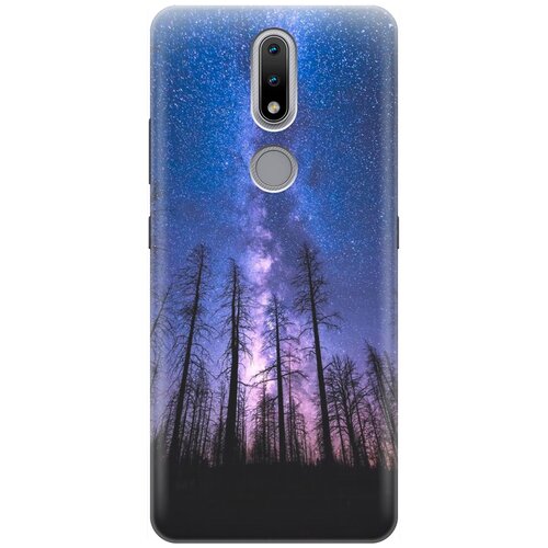 RE: PA Накладка Transparent для Nokia 2.4 с принтом Ночной лес и звездное небо re pa накладка transparent для xiaomi redmi 7 с принтом ночной лес и звездное небо