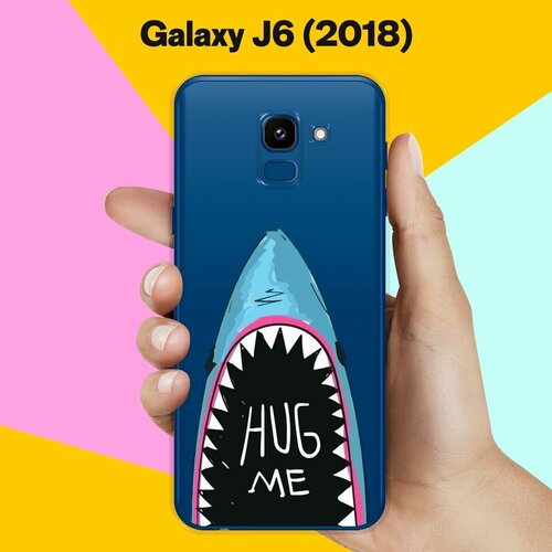 Силиконовый чехол Акула на Samsung Galaxy J6 (2018)
