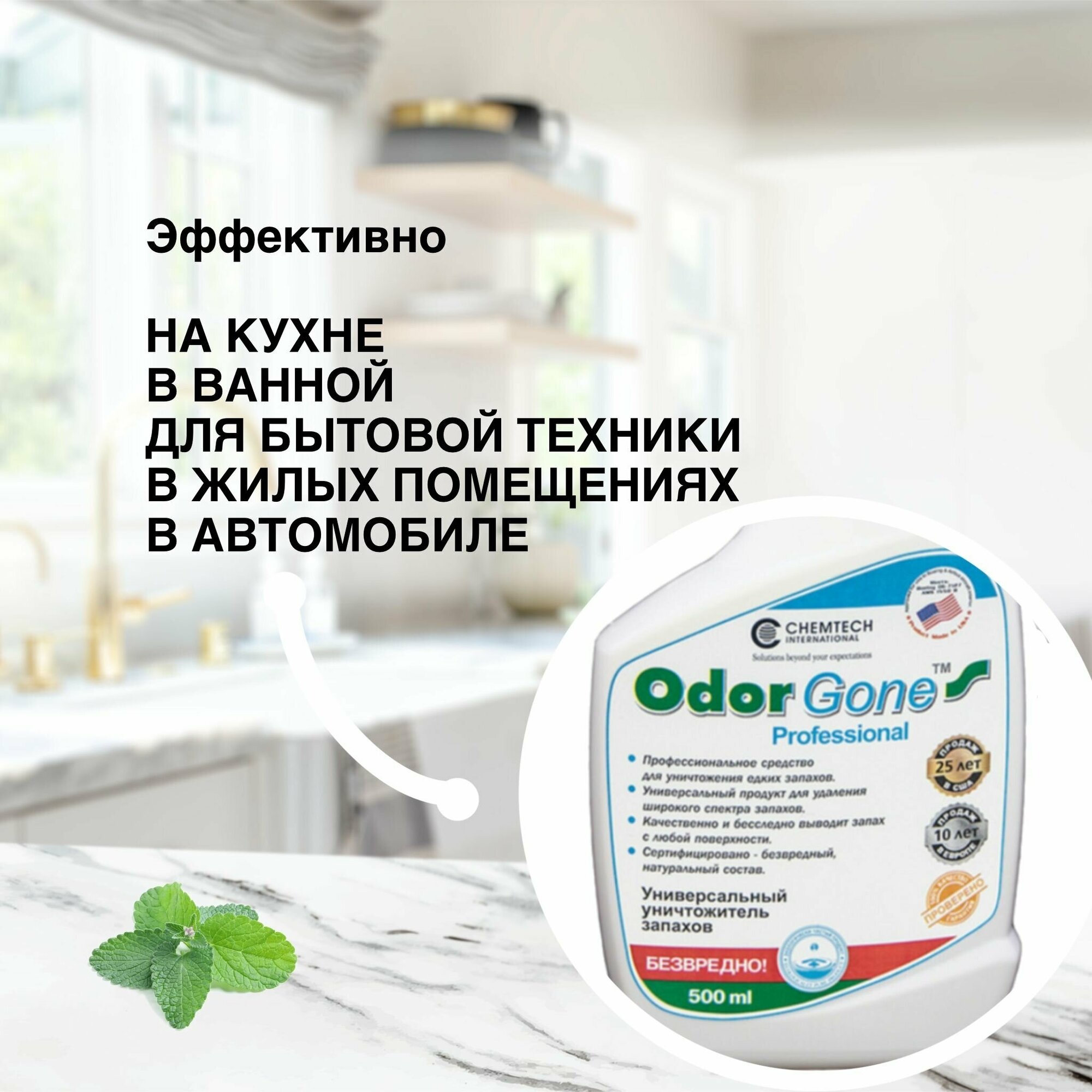 OdorGone Средство для удаления запахов Professional