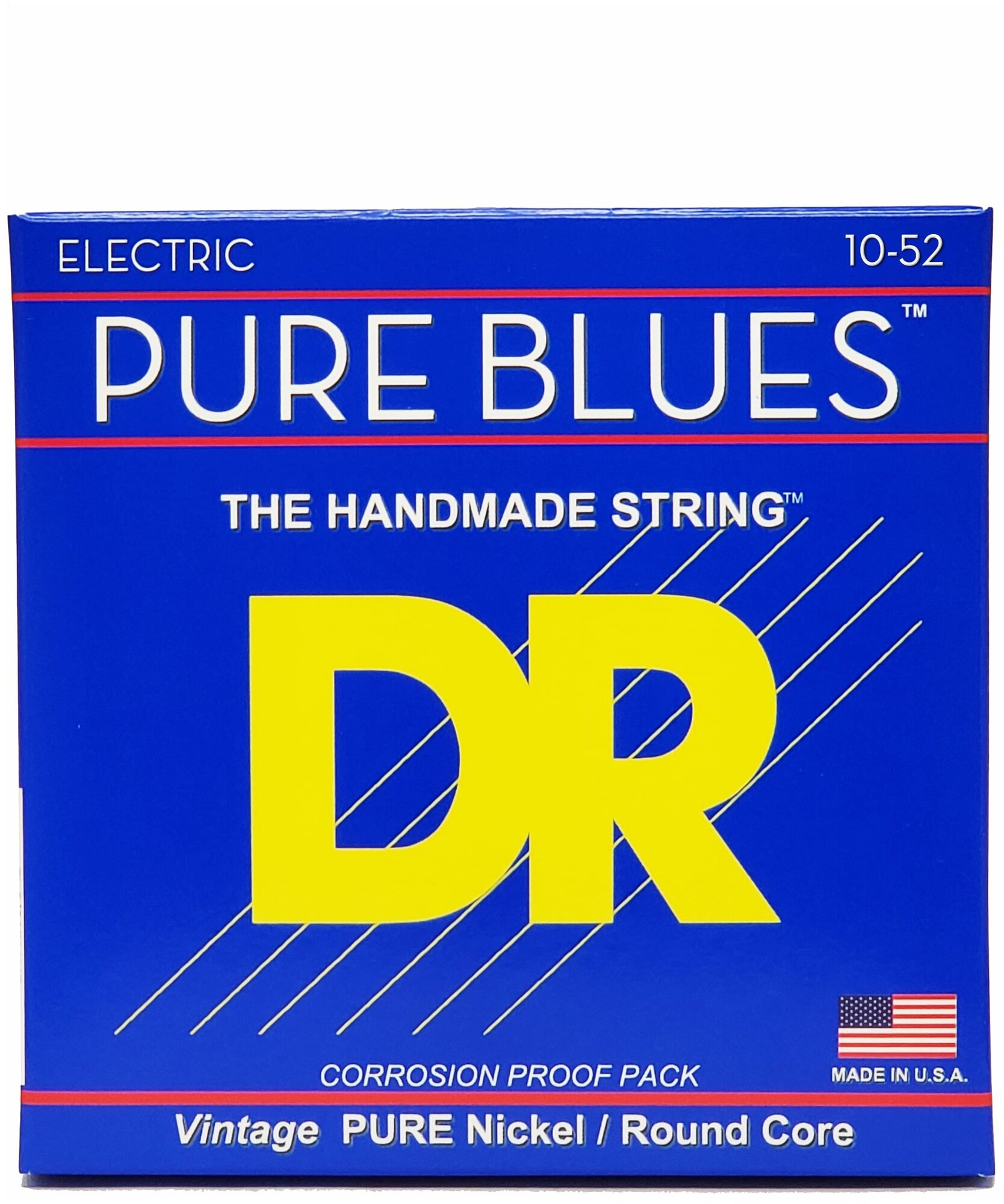 DR Strings PHR-10/52 Pure Blues Pure Nickel Electric 10-52 струны для электрогитары