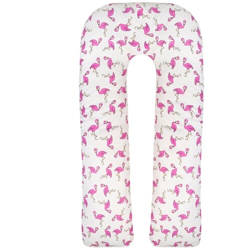 фото Наволочка к подушке для беременных amarobaby u-образная 340х35 (фламинго)