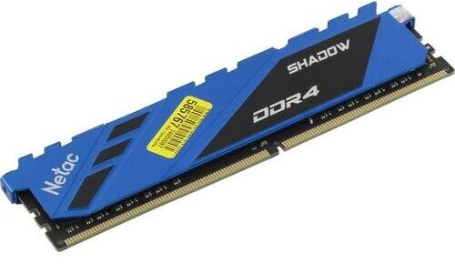 Оперативная память NETAC DDR4 8Gb 2666MHz pc-21300 Netac Shadow Blue (NTSDD4P26SP-08B) - фотография № 2