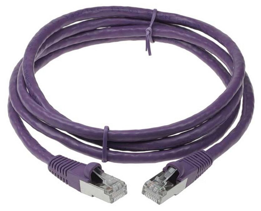 Патч-корд ACD-LPS6AZ-15P [ACD-LPS6AZ-15P] Cat6a SSTP 26AWG 4Pair, CU, LSZH, Пурпурный, 1.5м