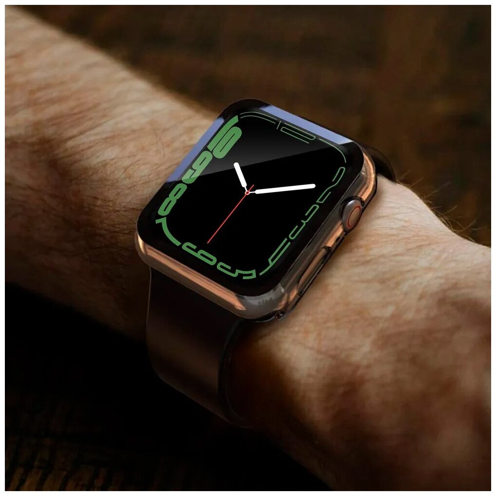 Чехол на смарт часы Apple Watch 7/8/9 c диагональю 41 мм Luckroute - Противоударный чехол с защитой от повреждений и отпечатков - Кейс для умных часов