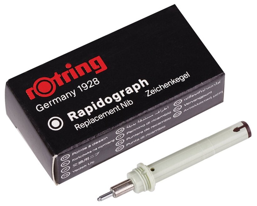 Пишущий элемент для рапидографа Rotring 0,8мм, картон. упаковка