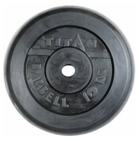 Блин обрезиненный TITAN Barbell 10 кг (d26)