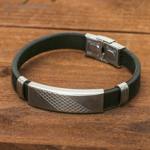 фото Браслет queen fair, металл, 1 шт., размер 23 см, черный