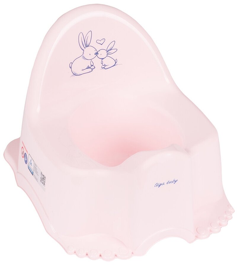 Горшок Tega Кролики Little Bunny pink розовый